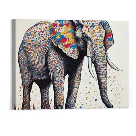 Shiartex Happy Elephant Poster Decorative Painting Holiday Gift Picture