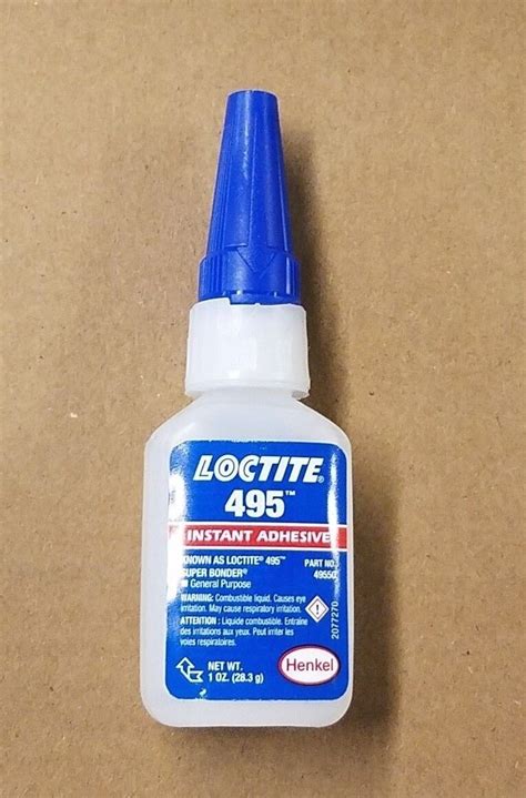 Loctite 495 Super Bonder Instant Adhesive Cyanoacrylate Adhesives Ch