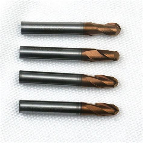 Cnc Milling Carbide Ball Nose End Mill Cutter Mts Hrc Flute Ball