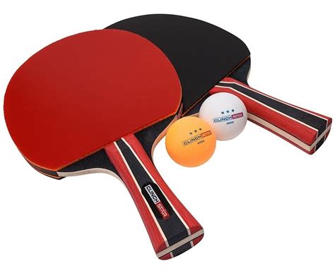 Raqueta Ping Pong 2 Pack Clinch Star Estuche Set Profesional 189