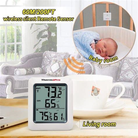 ThermoPro TP 60 Indoor Outdoor Temperature And Humidity Monitor Health