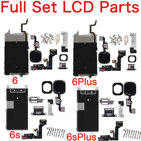 Full-Set-LCD-Parts-For-iPhone-6-6P-6S-6SPlus-Metal-Plate-Front-Camera ...