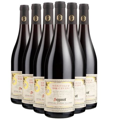 Côtes du Rhône Villages Séguret Rouge 2022 Lot de 6x75cl Héritage