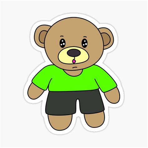 Teddy Bear In Dress Sticker For Sale By Svgs Redbubble