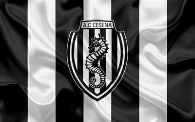 Scarica Sfondi AC Cesena 4k Serie B Calcio Seta Trama Simbolo