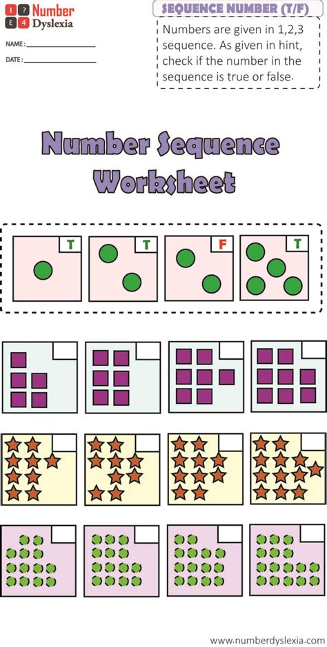 Printable Number Sequencing Worksheets