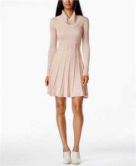 Calvin Klein Cowl Neck Fit And Flare Sweater Dress Fashion Dress Deals