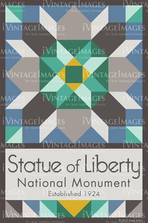 Statue Of Liberty Quilt Block Design By Susan Davis 82 Liberty