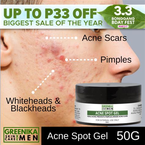 [ Pimple Remover For Men ] Greenika For Men Acne Spot Gel Anti Acne Gel