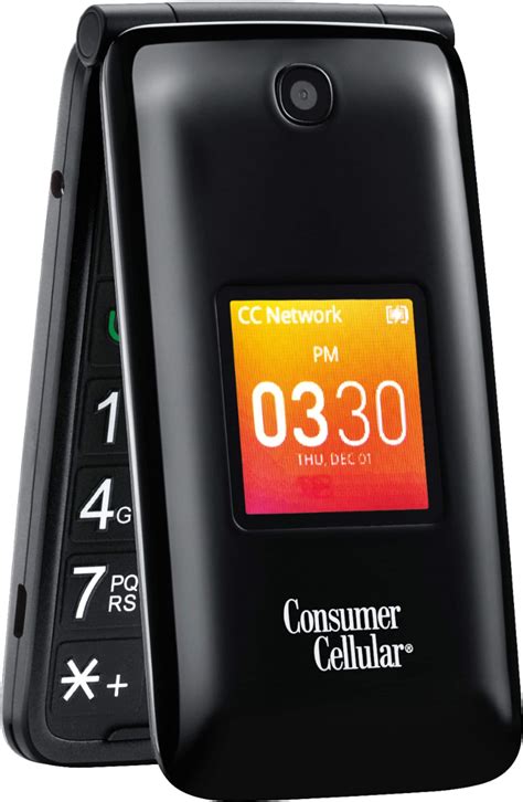 Best Buy: Alcatel Go Flip Cell Phone (Consumer Cellular) GO FLIP - BLACK