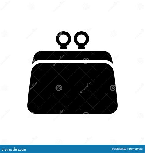 Wallet Icons Vector Purse With Money Illustration Sign Coins Symbol