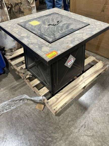 Crossridge 50 000 BTU Antique Bronze Gas Fire Pit Table See