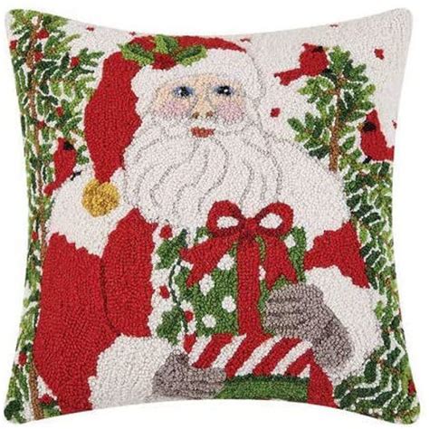 St Nick Hook Wool Pillow By Peking Handicraft