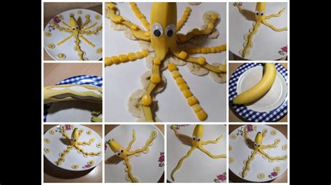 Engel Fruit Art Obstkunst Lebensmittel Kunst Bananen Kraken