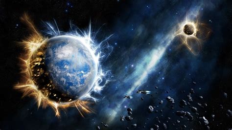 Two Planet Wallpaper Space Art Space Science Fiction Digital Art HD