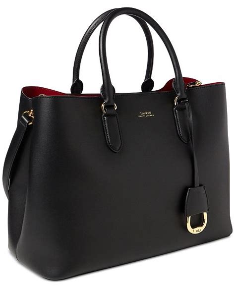 Lauren Ralph Lauren Dryden Marcy Leather Tote And Reviews Handbags