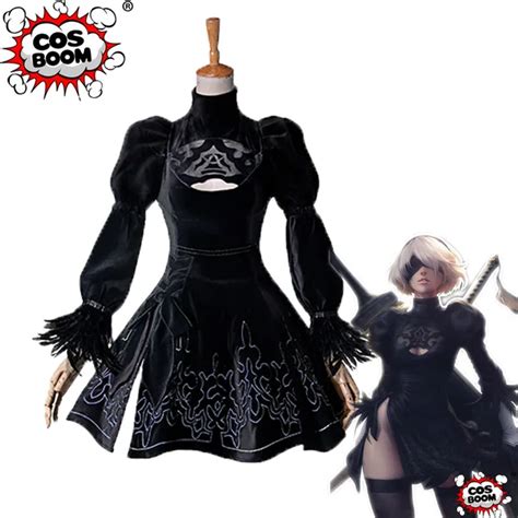 Cosboom Nier Automata 2b Cosplay Costume Halloween Women S Yorha No 2 Type B Fancy Dress Game