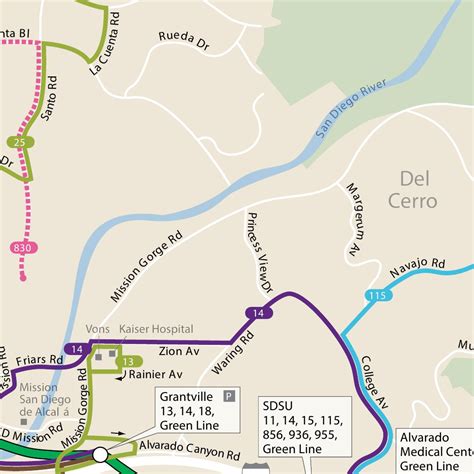 San Diego Transit Map By Avenza Systems Inc Avenza Maps Avenza Maps