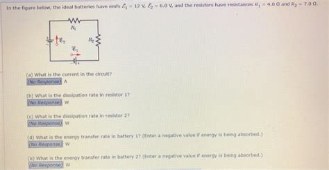 Solved In The Figure Below The Ideal Batteries Have Emfs Chegg