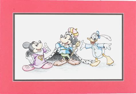 Tom Cook Mickey Mouse And Donald Duck From The Prince And The Pauper Illustration Original Art