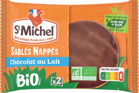 St Michel Professionnel Sablés nappés chocolat Bio