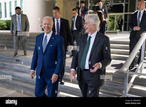 President Joe Biden departs the George Bush Center for Intelligence in ...