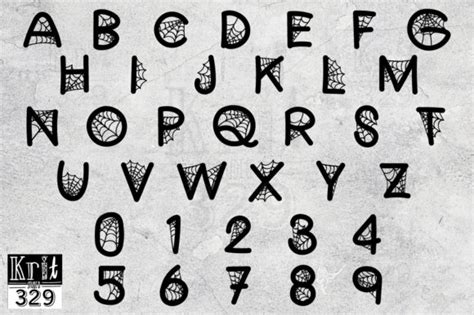 Alphabet Spider Web Font (Graphic) by Krit-Studio329 · Creative Fabrica