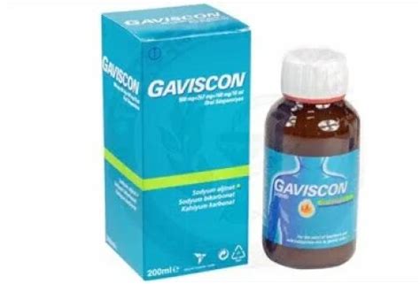 Gaviscon Şurup Nedir Ne İçin Kullanılır Ne İşe Yarar Yan Etkileri