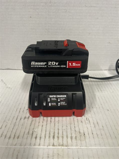 Bauer 1701C B 1 5Ah 20V Lithium Battery Charger Combo Kit Works