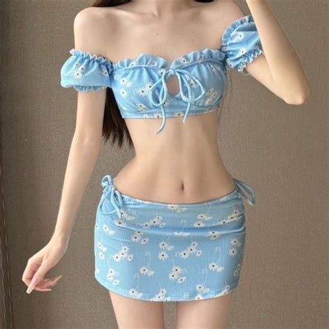 Women S Swimsuit Sexy Straps Bikini Three Piece Set Vacation Travel Fashion Sweet Girl Style