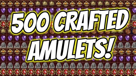 Massive Caster Amulet Crafting Session In Diablo Resurrected