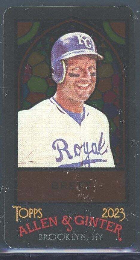 Topps Allen Ginter Baseball Mini Stained Glass George Brett