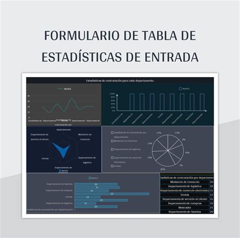 Plantilla De Excel Formulario De Tabla De Estadísticas De Entrada Y