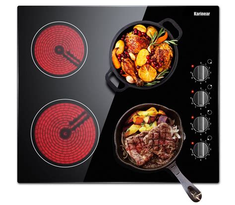 Buy Karinear Ceramic Hob Built In 4 Burners Electric Hob 60cm Ceramic Cooker With Electronic