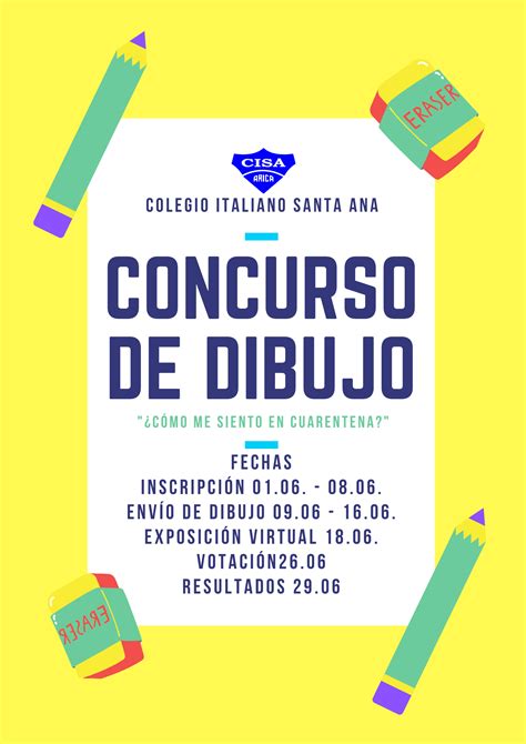 Invitaci N Concurso De Dibujo Colegio Italiano Santa Ana