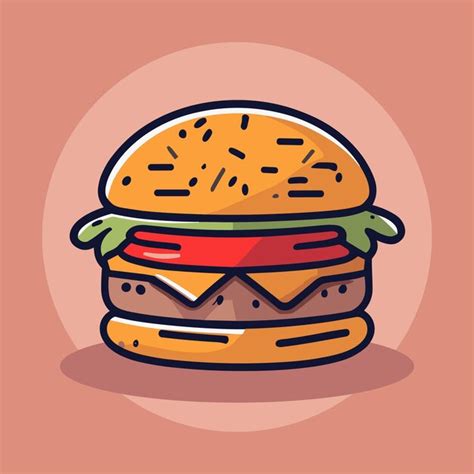 El Icono De La Hamburguesa Vector Premium