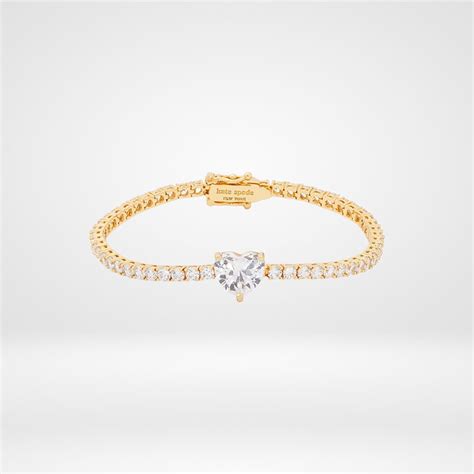 ケイト スペード ブレスレット KATE SPADE K9607 My Love Heart Tennis Bracelet ハート ...