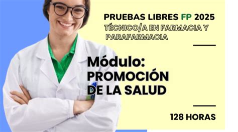 FP FARMACIA Y PARAFARMACIA PROMOCIÓN DE LA SALUD DobleR Formación