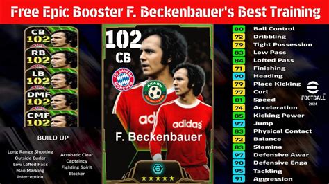 Free Epic Booster F Beckenbauer S Best Training For Different