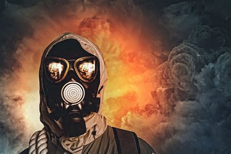 Person Wearing Gas Mask Survivor Pollution Hd Wallpaper Pxfuel