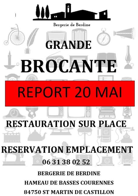 Brocante Du 1er Mai Bergerie De Berdine