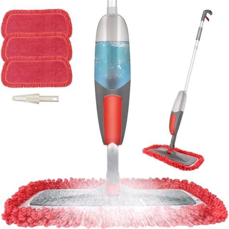 Balai Lave Sol Avec Vaporisateur Winpok Microfibre Balais Serpill Re