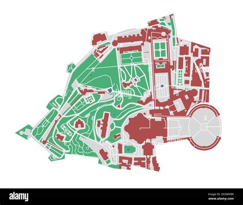 Mapa vectorial del Vaticano Mapa detallado del área administrativa de