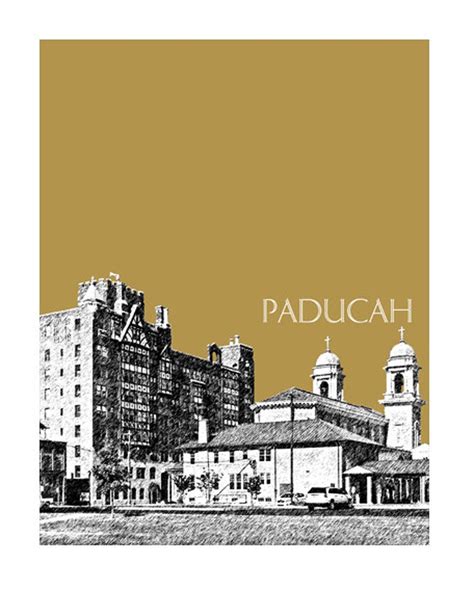 Paducah Skyline Poster 1 Paducah Kentucky City Skyline Etsy