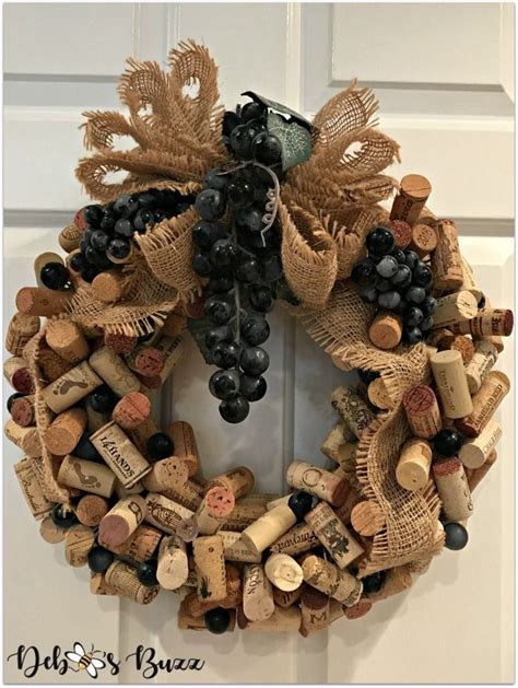 Wine cork wreath – Artofit