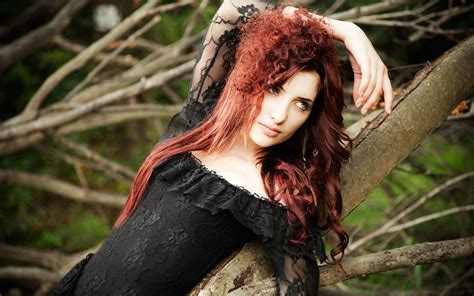 Wallpaper Susan Coffey Brunette Nature Style Photo Shoot Glamor