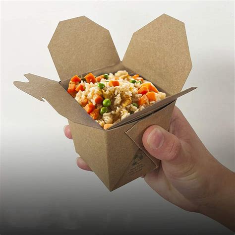 Takeout Food Containers Kraft Brown Paper Take Out Box Hel