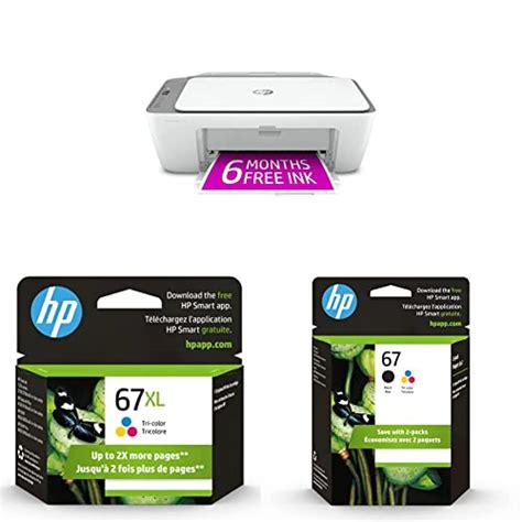 Hp Deskjet 2755e Wireless Color All In One Printer And 67xl Tri Color High Yield Ink Cartridge