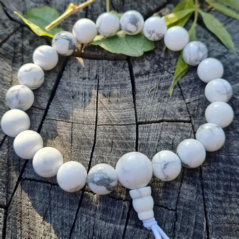 Bracciale Tibetano Con Howlite Frequenze Olistiche