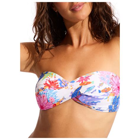 Seafolly Under The Sea Twist Bandeau Bikini Top Damen Online Kaufen